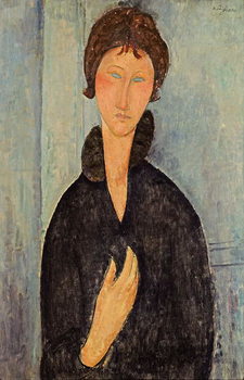 Obraz na plátně Woman with Blue Eyes, c.1918