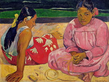 Obraz na plátně Women of Tahiti, On the Beach, 1891