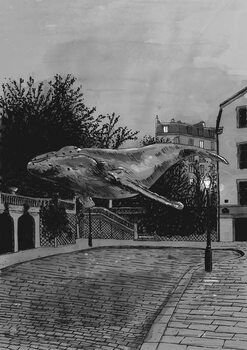 Obraz na plátně A whale in Paris, 2020