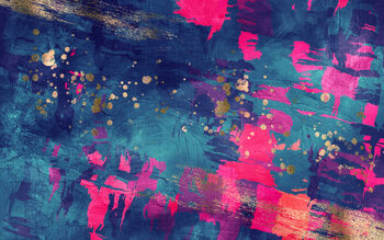 Obraz na plátně Abstract dark blue and magenta texture