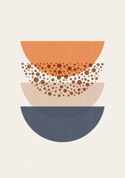 Obraz na plátně Abstract Sun print boho minimalist printable