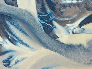 Obraz na plátně aerial abstract view of the river