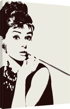 Obraz na plátně Audrey Hepburn - Cigarello