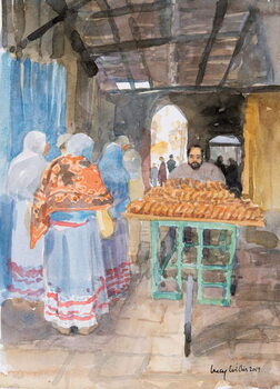 Obraz na plátně Bagel Seller in the Old City, Jerusalem, 2019