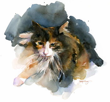 Obraz na plátně Calico Cat, 2015,