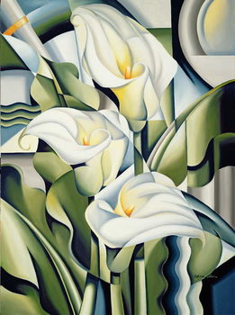 Obraz na plátně Cubist Lilies