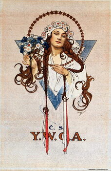 Obraz na plátně Czechoslovak YWCA Poster for the Young Women's Christian Association YWCA in Czechoslovakia - Lithography