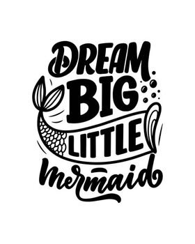 Obraz na plátně Funny hand drawn lettering quote about