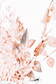 Obraz na plátně Gold Close-Up Brunch Christmas ornament- Regional