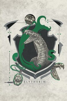 Obraz na plátně Harry Potter - Slytherin Crest