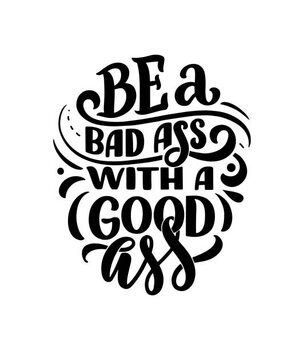 Obraz na plátně Inspirational quote. Hand drawn vintage illustration