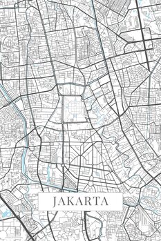 Obraz na plátně Jakarta white