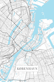 Obraz na plátně København white