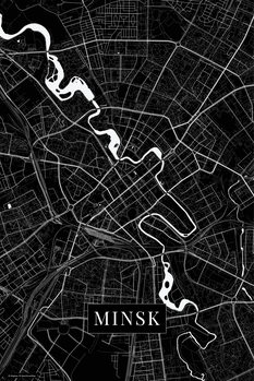 Obraz na plátně Minsk black