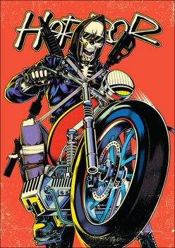 Obraz na plátně Motorcycle biker poster