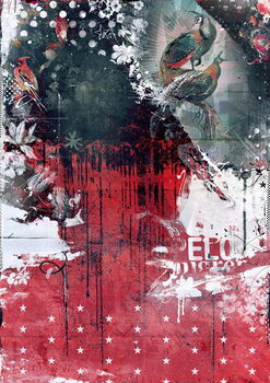 Obraz na plátně Peacocks in a tree, 2016