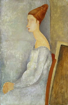 Obraz na plátně Portrait of Jeanne Hebuterne