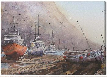 Obraz na plátně Rajan Dey - Docked