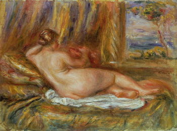 Obraz na plátně Reclining nude, 1914