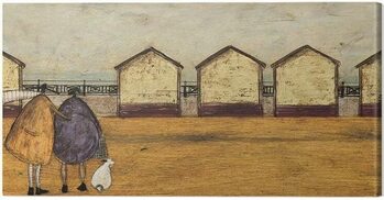 Obraz na plátně Sam Toft - Looking Through The Gap In The Beach Huts
