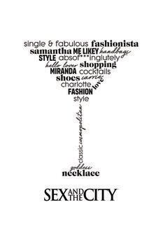 Obraz na plátně Sex and The City - Typographic