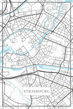 Obraz na plátně Strasbourg white