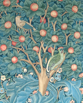 Obraz na plátně The Woodpecker Tapestry, detail of the woodpeckers, 1885