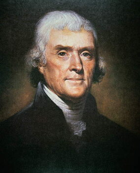 Obraz na plátně Thomas Jefferson, 19th century