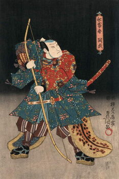 Obraz na plátně Ukiyo-e Print of an Actor Playing a Samurai by Kunisada