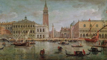 Obraz na plátně View of Venice, 1719