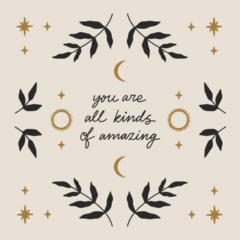 Obraz na plátně You are all kinds of amazing calligraphy