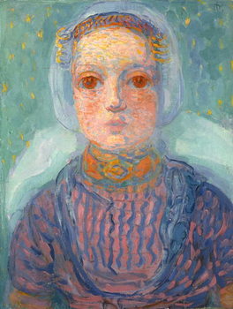 Obraz na plátně Zeeland Little Girl; Zeeuws Meisje, 1909-1910