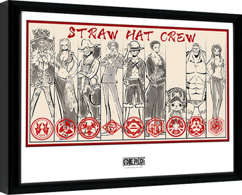 Zarámovaný plagát One Piece - Straw Hat Crew