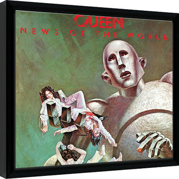 Zarámovaný plagát Queen - News Of The World