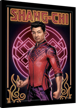 Zarámovaný plagát Shang Chi and Legend of the Ten Rings - Neon Signs