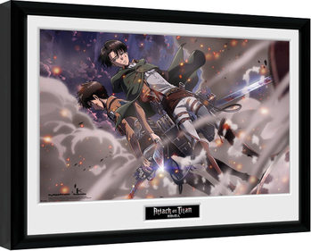Attack On Titan - Smoke Blast Zarámovaný plagát