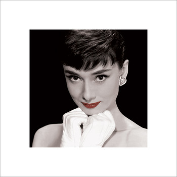 Audrey Hepburn - Red lips Obrazová reprodukcia