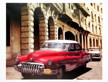 Umelecká tlač Cuban Cars I
