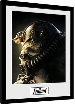 Fallout 76 - T51b oprawiony plakat