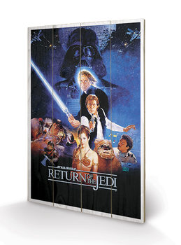 Obraz na drewnie Gwiezdne wojny: Return Of The Jedi - One Sheet