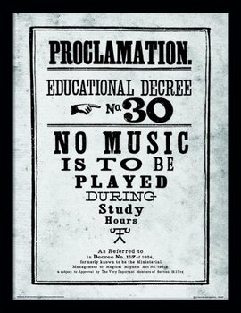  Harry Potter - Proclamation oprawiony plakat