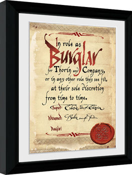 Hobbit - Burglar oprawiony plakat