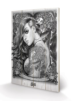 Obraz na drewnie Mya - Tattoo