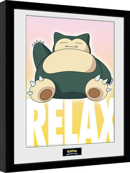 Pokemon - Snorlax Zarámovaný plagát