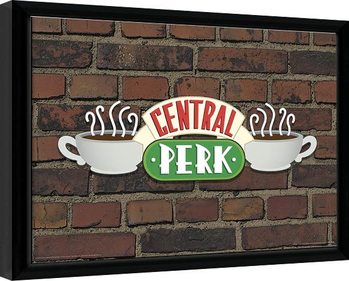 Přátelé - Central Perk Brick zarámovaný plakát