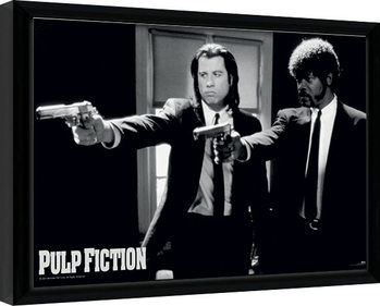 PULP FICTION - guns oprawiony plakat