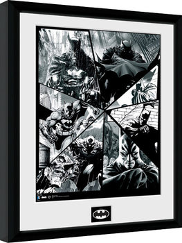 Oprawiony plakat Batman Comic - Collage