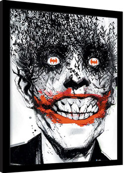 Oprawiony plakat DC Comics - Joker Bats
