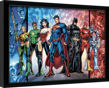 Zarámovaný plakát DC Comics - Justice League United