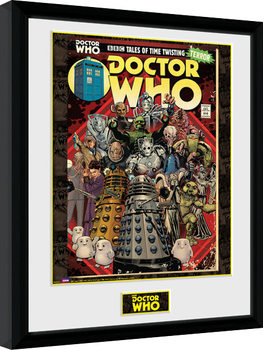 Zarámovaný plakát Doctor Who - Villains Comic
